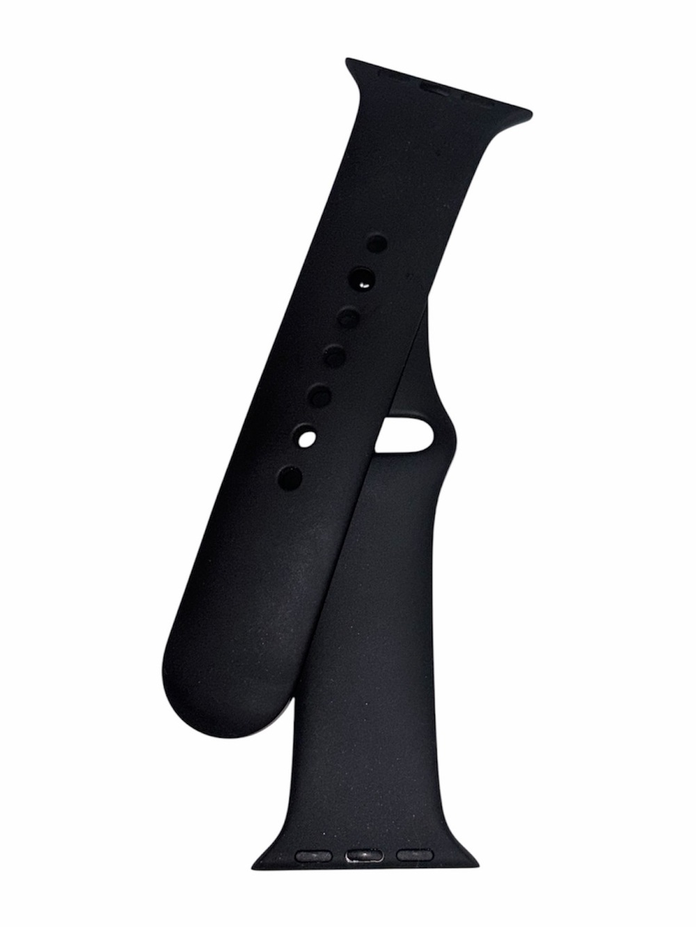 Genuine Apple Sport Black Silicone 42mm Watch Band S/M Unisex EUC